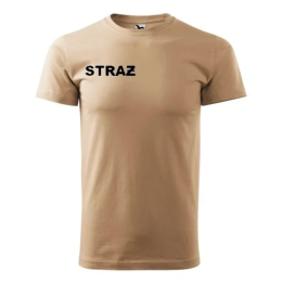 T-Shirt PIASKOWY - STRAŻ czarny haft