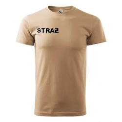 T-Shirt PIASKOWY - STRAŻ czarny haft