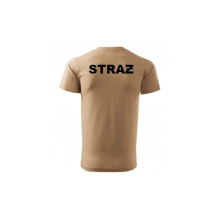 T-Shirt PIASKOWY - STRAŻ czarny haft