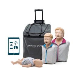 Zestaw – fantomy Laerdal Little Family QCPR + defibrylator szkoleniowy Shenzhen XFT-120C+