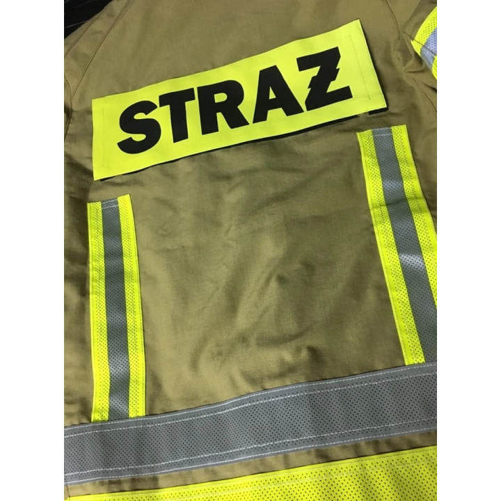 Duży napis STRAŻ odblaskowy 34cm x 12cm