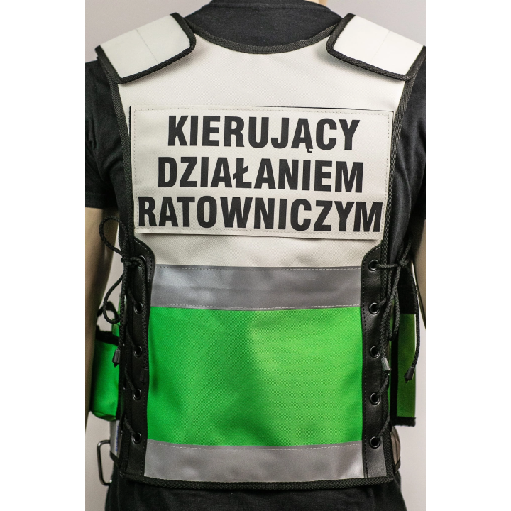 Kamizelka taktyczna KDR biało - zielona