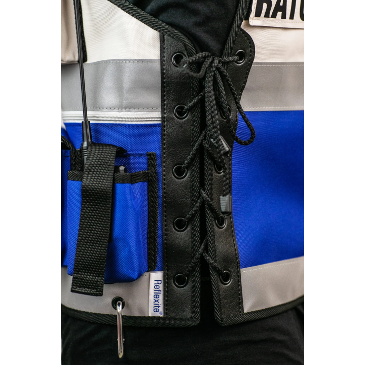 Kamizelka taktyczna KDR biało - niebieska