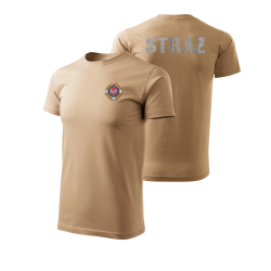T-Shirt PIASKOWY - OSP, SREBRNY HAFT