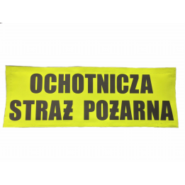 Duży napis OSP odblaskowy 34cm x 12cm