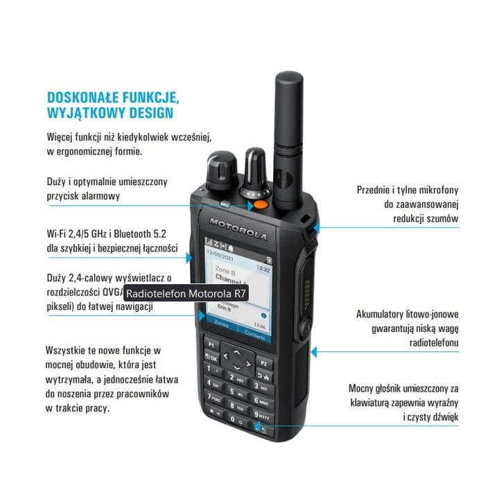 Radiotelefon nasobny Motorola R7 VHF FKP PREMIUM